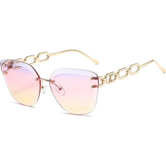 AEVOGUE Sunglasses For Women Oversized Rimless main image 7